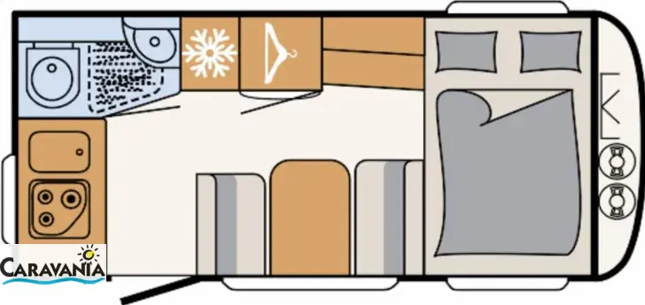 Grundriss Tag Dethleffs c-joy 420 QSH