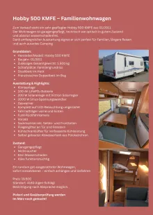 Fahrzeugbild Hobby Excellent 500 KMFe Gut gepflegt #3