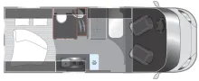 Grundriss Tag Roadfans Hopper 600 Aufstelldach | Design-Paket
