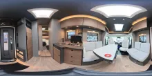 360° Innenansicht Dethleffs Trend Active T 7057 EBL niedrige Einzelbetten