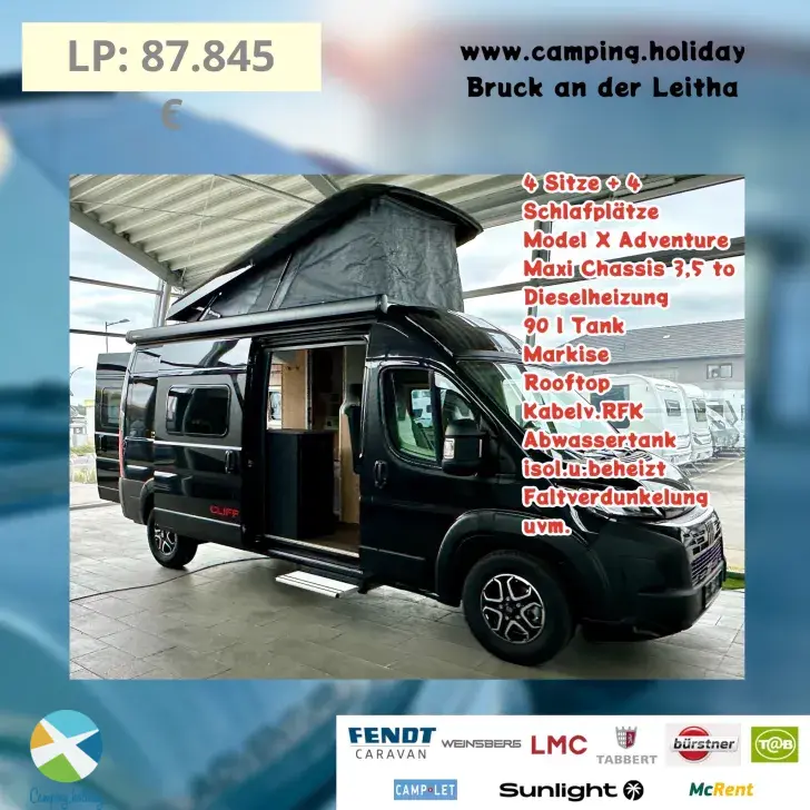 Frontal Vorne Sunlight Camper Van CLIFF 600 X RT