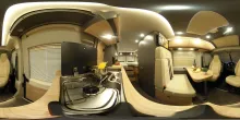 360° Innenansicht Malibu Van first class - two rooms coupé 640 LE RB Fiat (741)