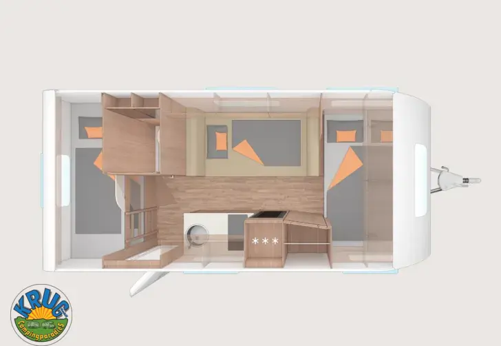 Grundriss Nacht Weinsberg CaraCito 470 QDK
