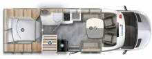 Grundriss Tag Eura Mobil Profila T PT 726 QF Freestyle verfügbar ab 06.2026/170PS/Freestyle-Paket/Freestyle-Plus-Paket