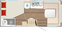 Grundriss Tag Bürstner B66 465 TS - Averso MODELL 2026 !!!