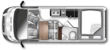 Grundriss Tag Westfalia Columbus 601 D 180 PS Warmwasserhzg|Solar|Juli26