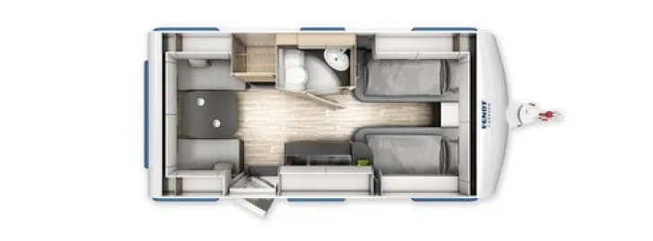 Grundriss Tag Fendt Saphir 465 TG top gepflegt
