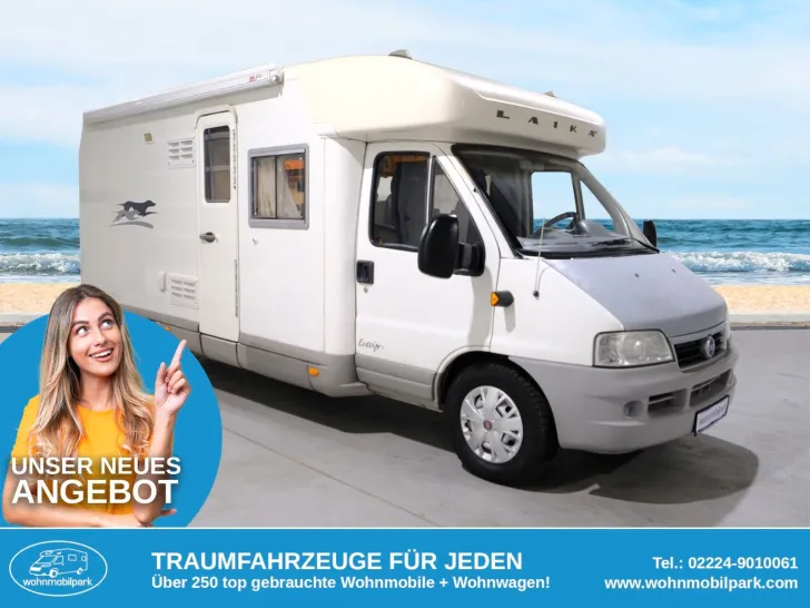 Fahrzeugbild Laika Ecovip 6.1/Festbett/Klima/Markise/DPF-Grün #1