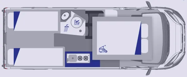 Nachtgrundriss Westfalia Columbus 600 E