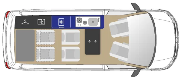 Tagesgrundriss Westfalia Kepler Six
