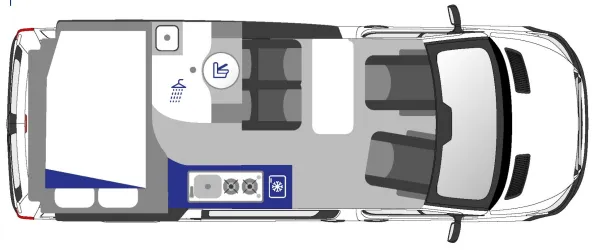 Tagesgrundriss Westfalia James Cook 600 D Premium