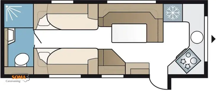 Grundriss Tag Kabe Imperial 630 TDL FK
