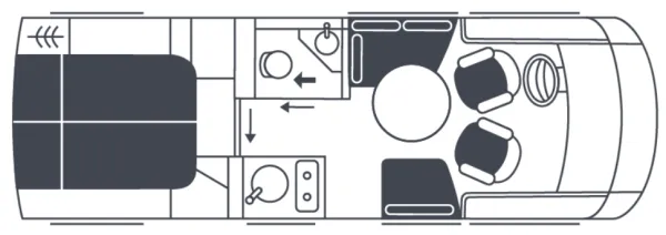 Tagesgrundriss Niesmann + Bischoff iSMOVE 7.3 F Tagesgrundriss Niesmann + Bischoff iSMOVE 7.3 F