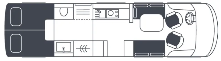 Grundriss Tag Niesmann + Bischoff Flair 920 207 PS / 7,49 t, Luftfederung
