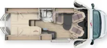 Grundriss Tag Malibu Van compact 600 LE Top Ausstattung Fiat Autom.