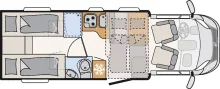 Grundriss Tag Dethleffs Trend T 7057 EB *Top-Ausstattung*