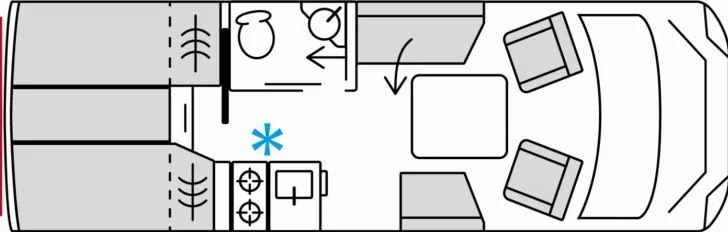 Grundriss Tag Bürstner Signature SFT 7.0