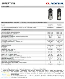 Fahrzeugbild Adria SUPERTWIN 700 SGX 4x4 419CDI #17