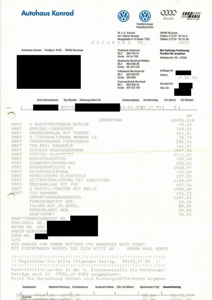Fahrzeugbild VW Sonstige T4 Volkswagen , 91Tkm #9