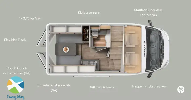 Fahrzeugbild Sunlight Camper Van CLIFF 540 Vanlife #20