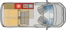 Grundriss Tag Pössl Campster Citroen ab ca. August