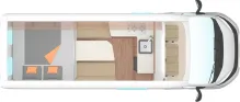 Grundriss Tag Weinsberg CaraLife 630 LQ Anhängekupplung THULE VeloSwing