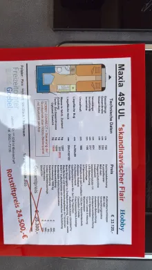 Weitere Betten Hobby Maxia 495 UL