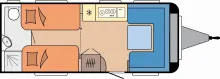 Grundriss Tag Hobby Prestige 560 WLU - Vororder ab Mai verfügbar