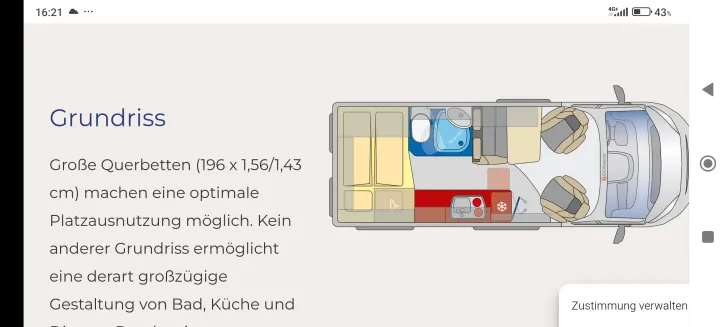 Grundriss Tag Pössl Summit 600 Plus Top gepflegt