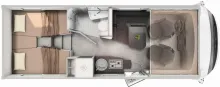 Grundriss Tag Hymer B-Klasse MC I 580 YOUNG CAMPER