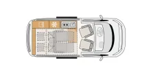 Grundriss Tag Dethleffs Globevan Edition One Automatik