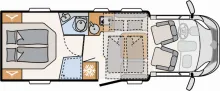 Grundriss Tag Dethleffs Just Camp Active T 7052 DBL Winterpaket, Solar,