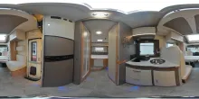 360° Innenansicht Ahorn Camp Alaska TD Plus Aufl. 4to & Luftfed. & Hubbett