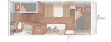 Grundriss Tag Weinsberg CaraOne 550 QDK EDITION [HOT] Modell 2025