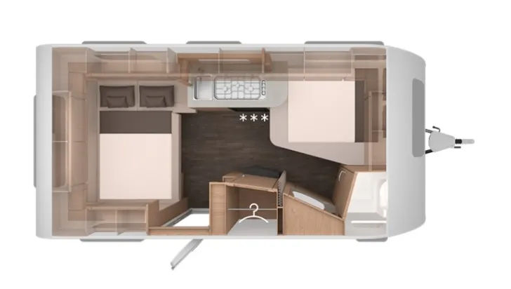 Grundriss Nacht Knaus Sport 450 FU Modell 2026