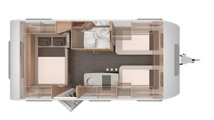 Grundriss Nacht Knaus Südwind 460 EU Black Selection Modell 2026