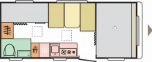 Grundriss Tag Adria Aviva 522 PT 3. Stockbett|Pa-Dachh.|auf Okt. 26