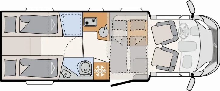 Grundriss Tag Dethleffs Just Camp T 7052 EB