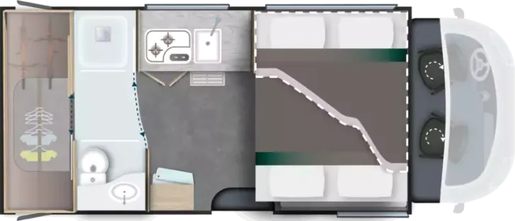 Grundriss Nacht Challenger Teilintegriert 260 Etape Edition Viele Extras