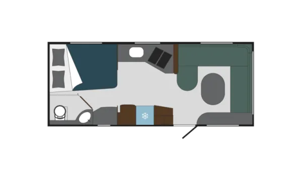 Tagesgrundriss Polar Chimera 590 FWL