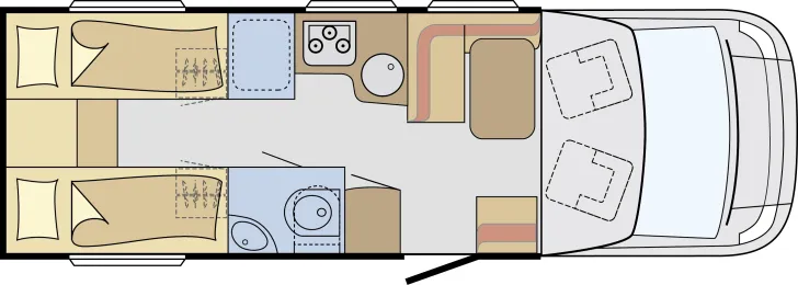 Grundriss Tag Sunlight T 68 TOP-Ausstattung