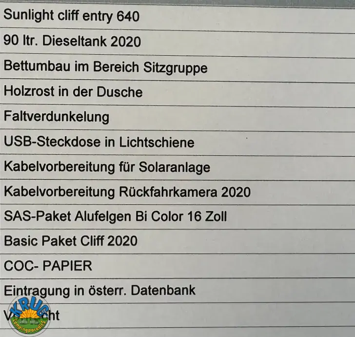 Fahrzeugbild Sunlight Camper Van CLIFF 640 Lieferung Juli 2026 #11