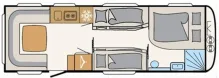 Grundriss Tag Dethleffs Camper 730 FKR Family snow MODELL 2026