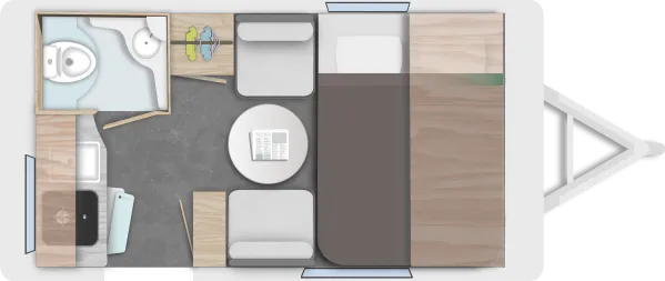 Tagesgrundriss Caravelair Alba 350