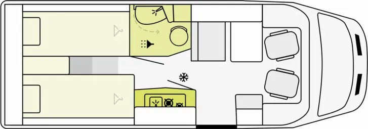 Grundriss Tag Etrusco V Ford 6.6 SF *AKTIONSPREIS BIS 31.05.2026*