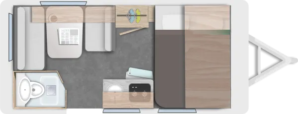 Tagesgrundriss Caravelair Alba 390