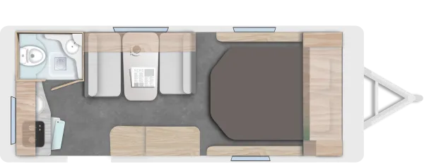 Tagesgrundriss Caravelair Alba 460