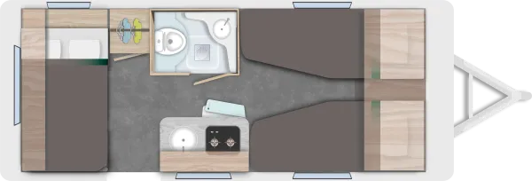 Nachtgrundriss Caravelair Alba 462