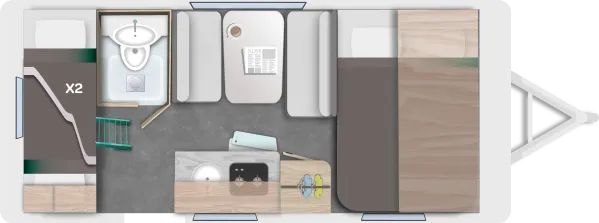 Tagesgrundriss Caravelair Alba 466