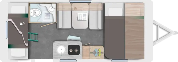 Tagesgrundriss Caravelair Alba 486